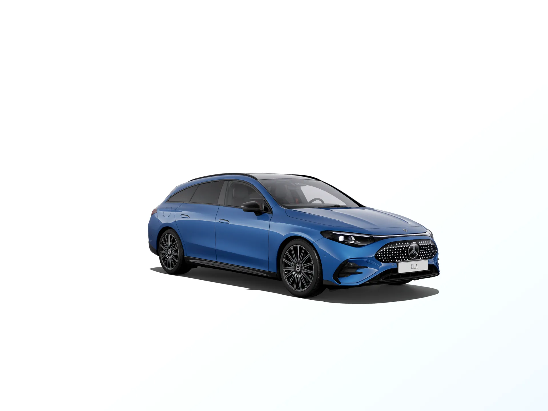 CLA Shooting Brake (X174), Linie AMG Plus, Metalická modrá clear, front