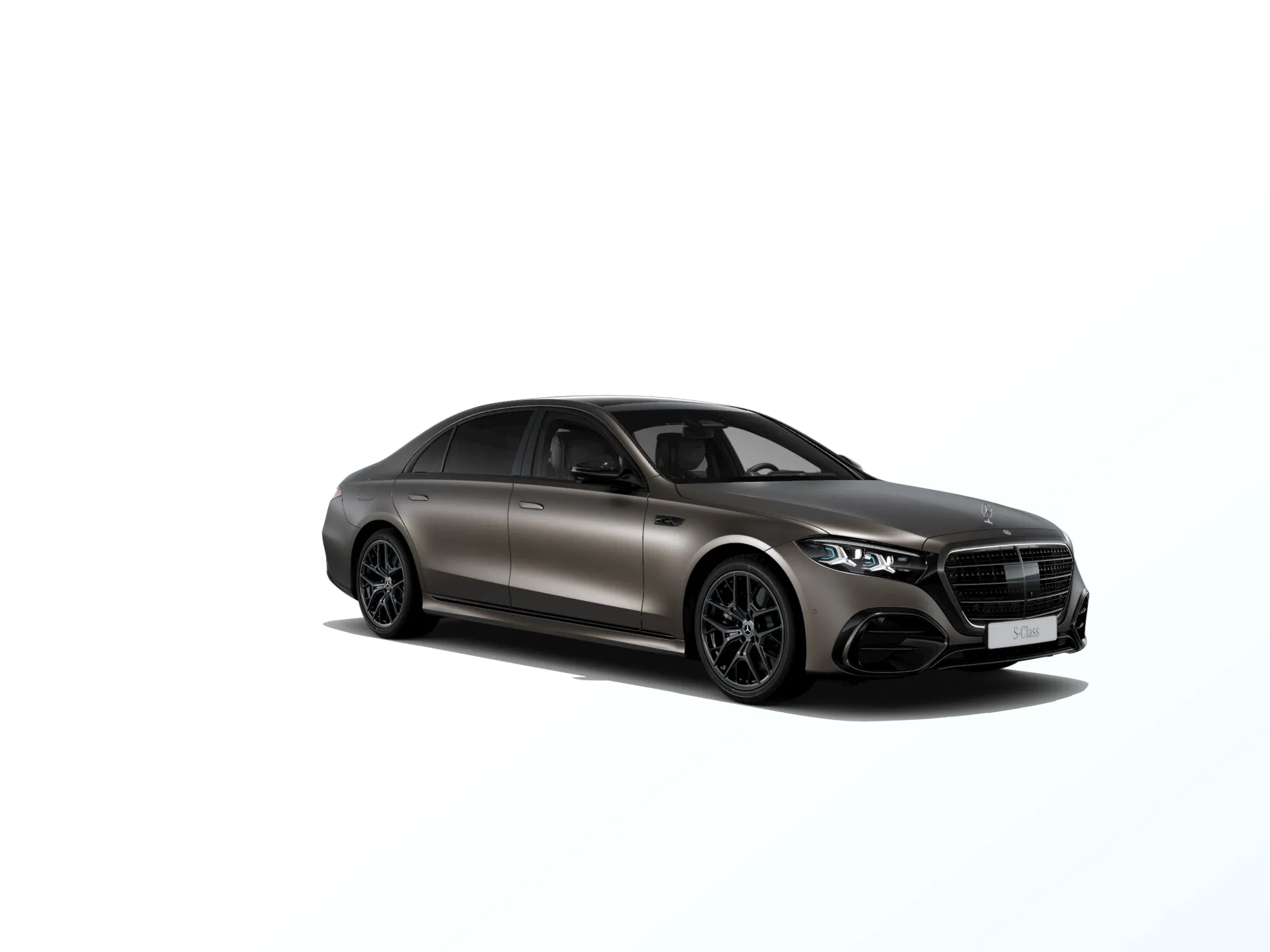 Třída S prodloužená limuzína (V223-fl), Linie AMG Plus, Magno hnědá citrine MANUFAKTUR exclusive, front