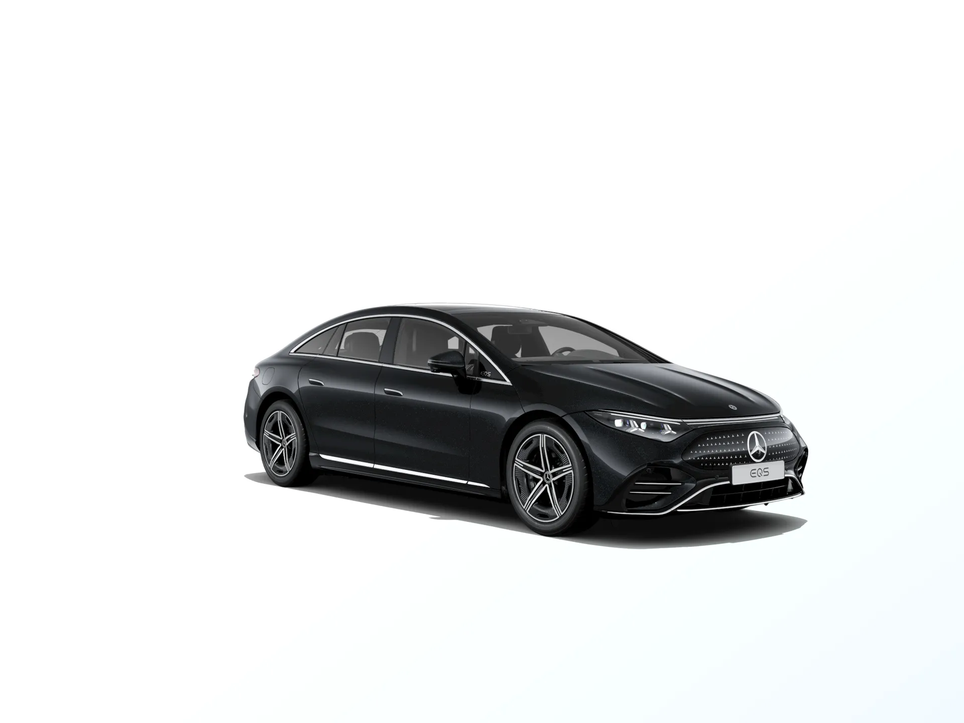 EQS sedan (V297-fl), Linie AMG exteriér, Černá MANUFAKTUR s třpytivým efektem, front