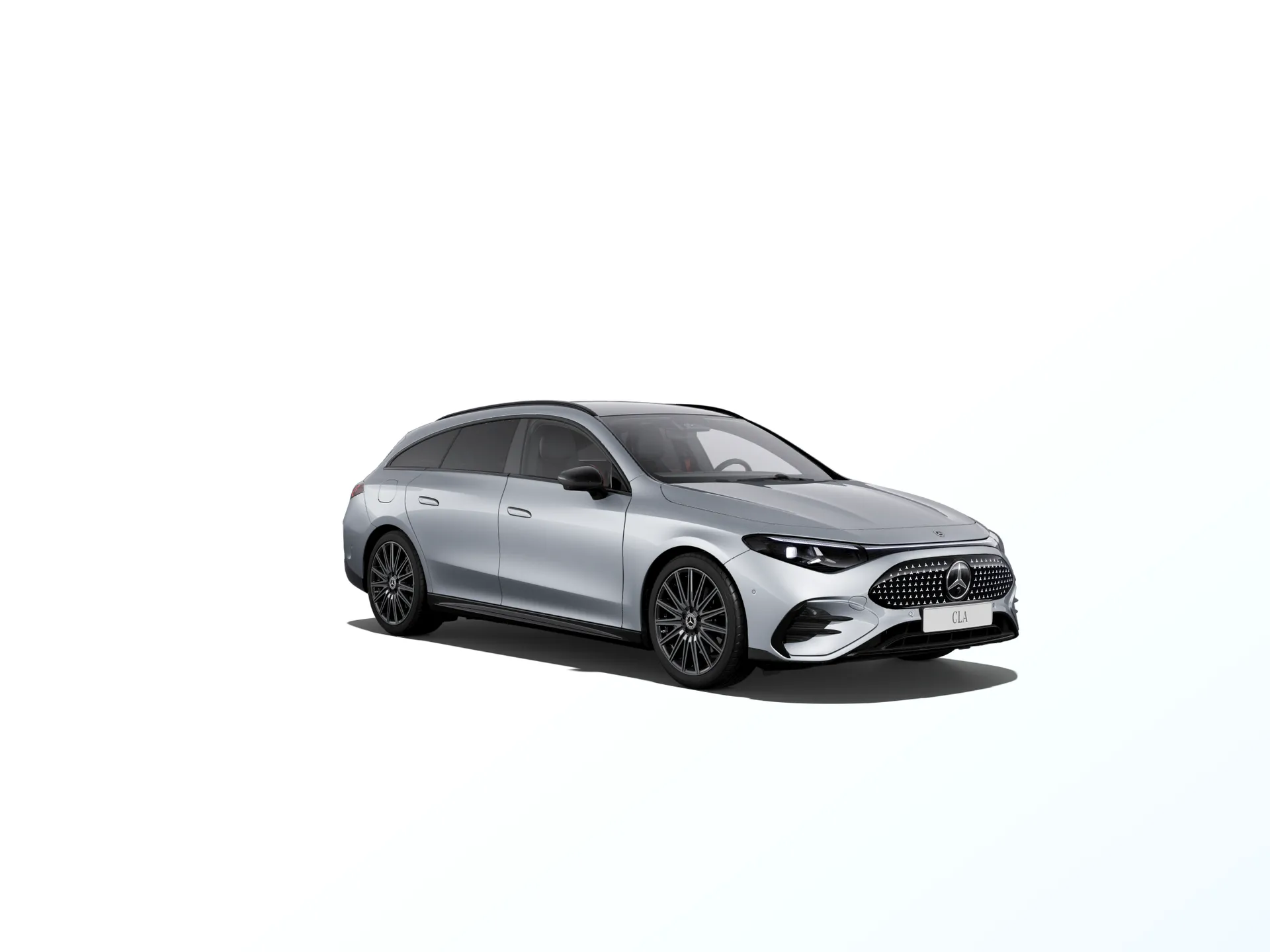 CLA Shooting Brake (X174), Linie AMG Plus, Metalická stříbrná high-tech, front