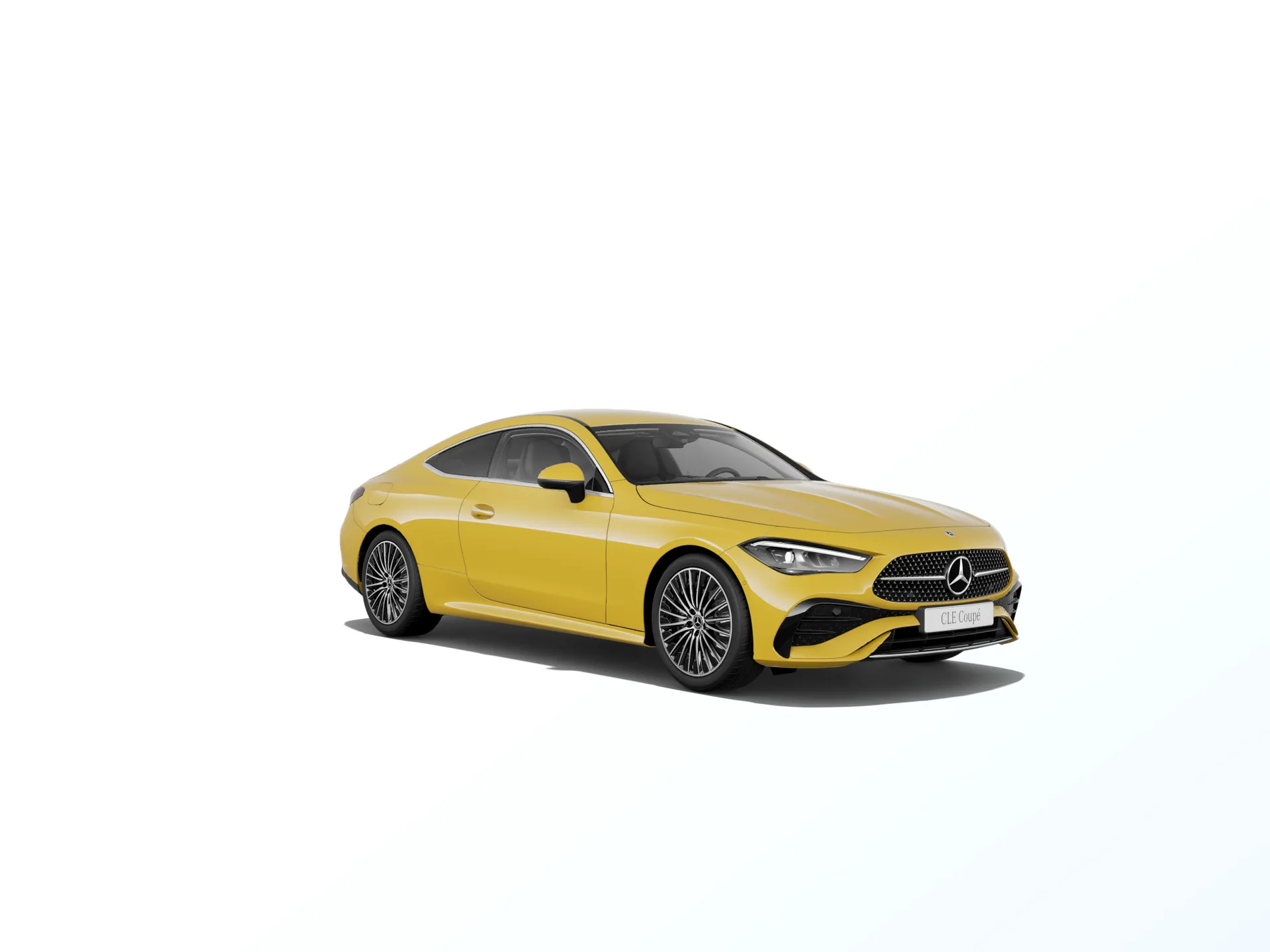CLE kupé (C236), Linie AMG, Nemetalická žlutá sun, front