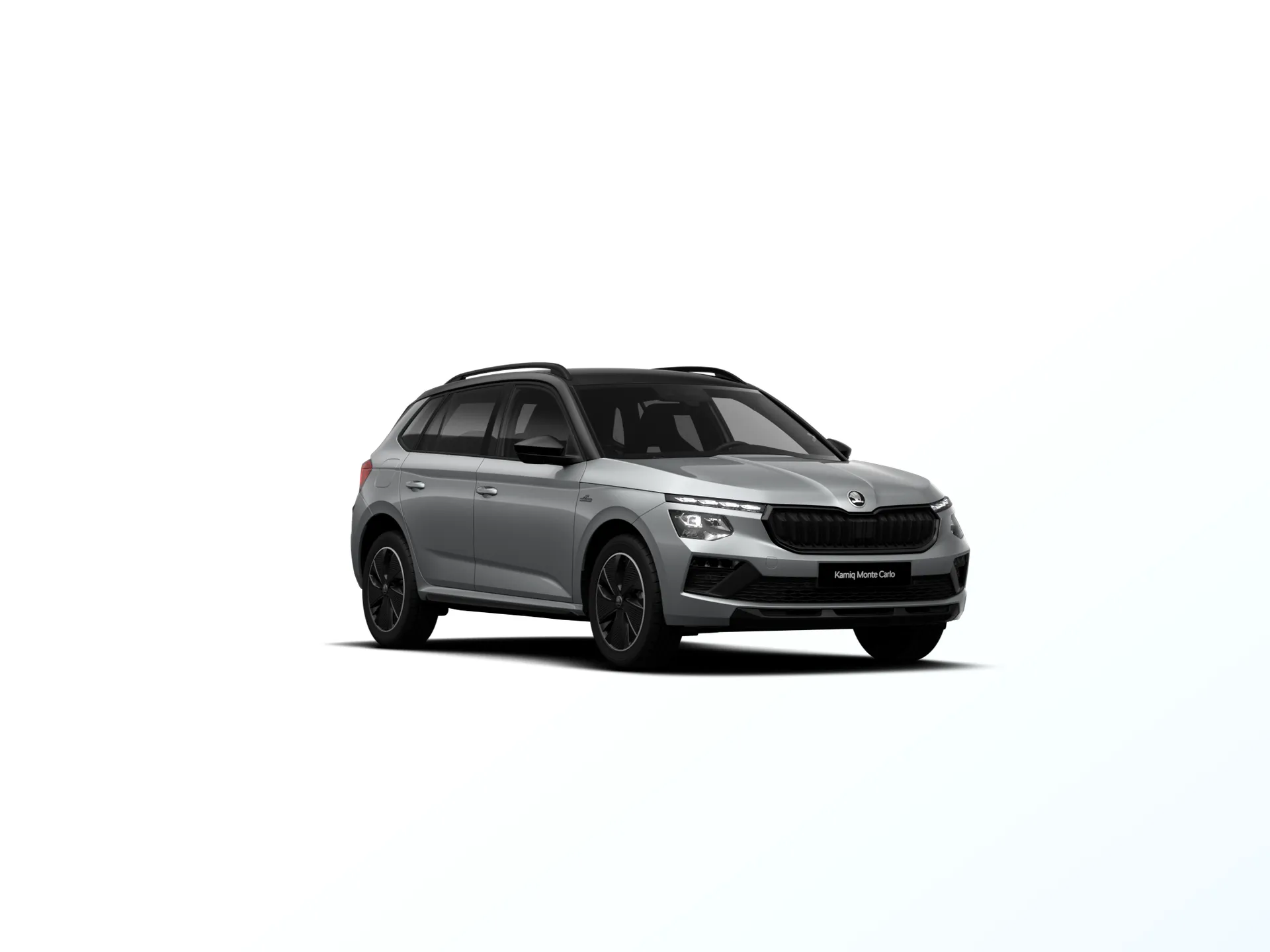 Kamiq, Monte Carlo, Stříbrná Smokey Diamond metalíza Černá Magic metalíza, front