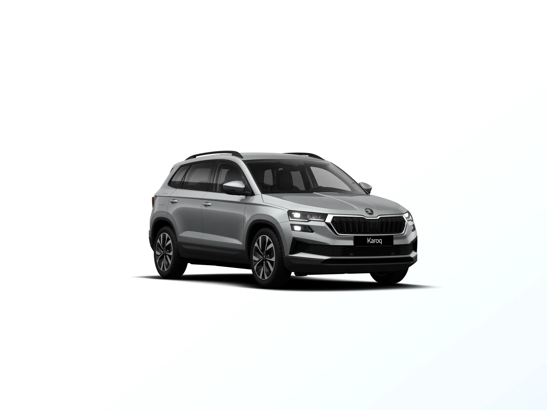 Karoq, Dynamic, Stříbrná Smokey Diamond metalíza, front