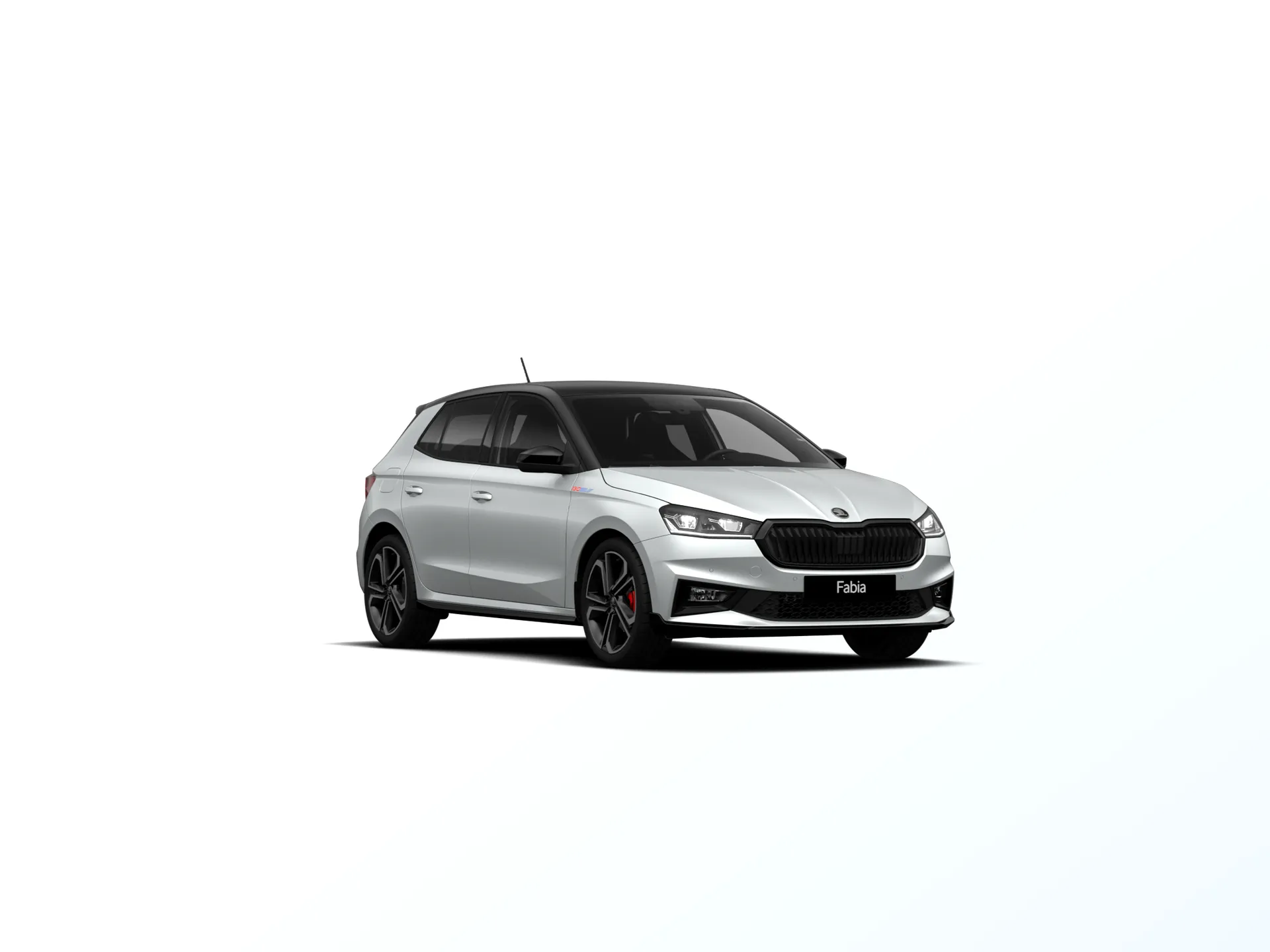 Fabia, Fabia 130, Bílá Moon metalíza Černá Magic metalíza, front