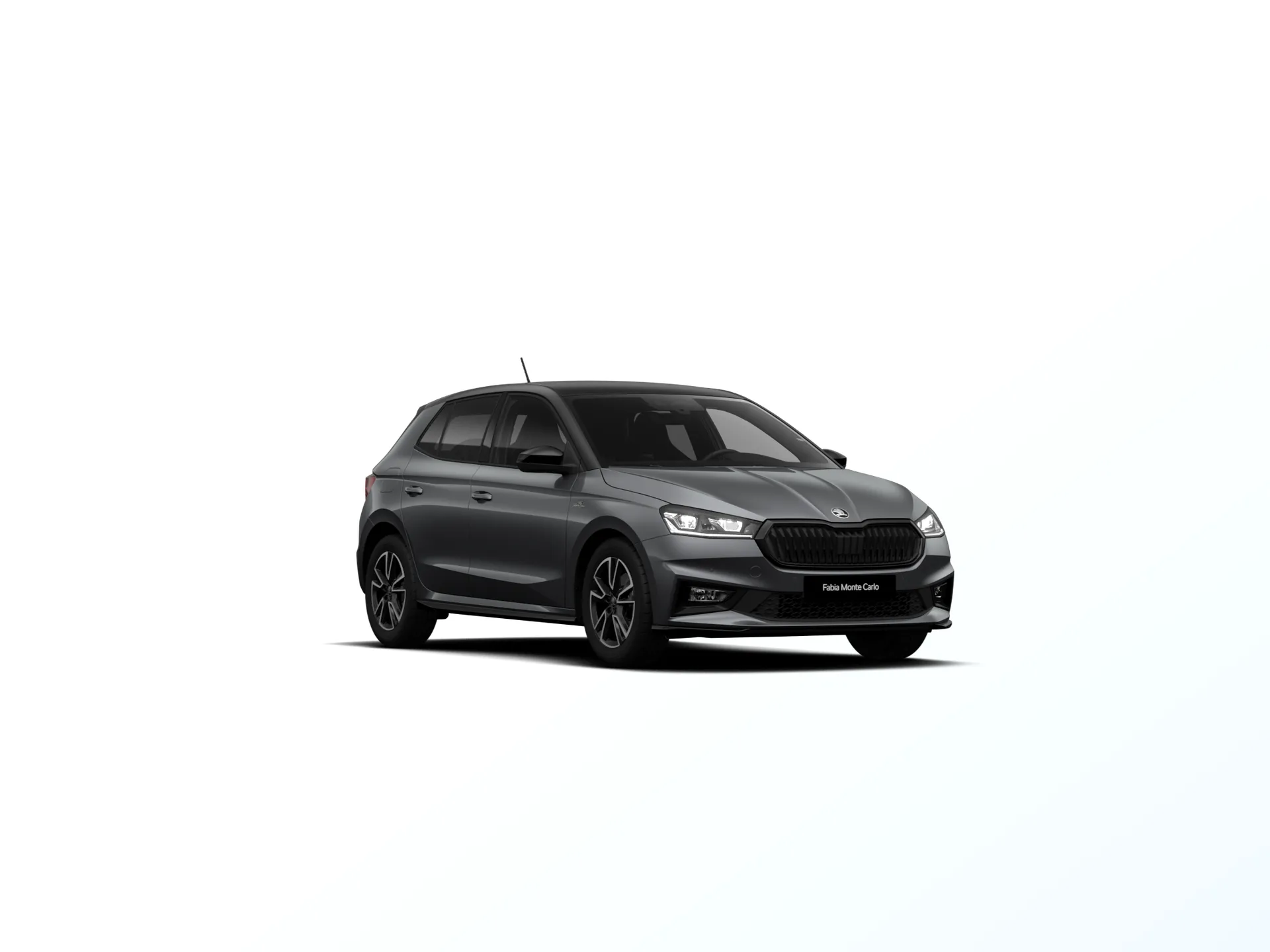 Fabia, Monte Carlo, Šedá Graphite metalíza Černá Magic metalíza, front