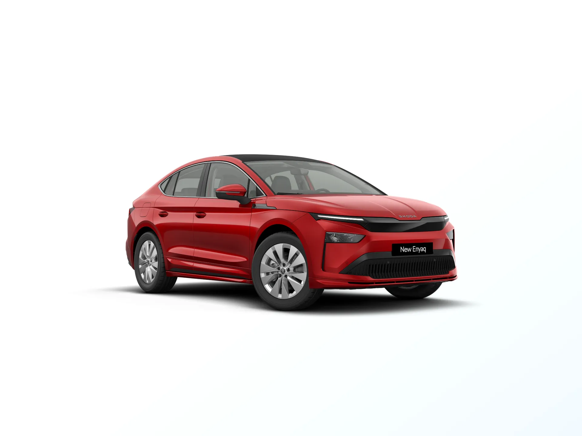 Enyaq Coupé, Selection, Červená Velvet metalíza, front