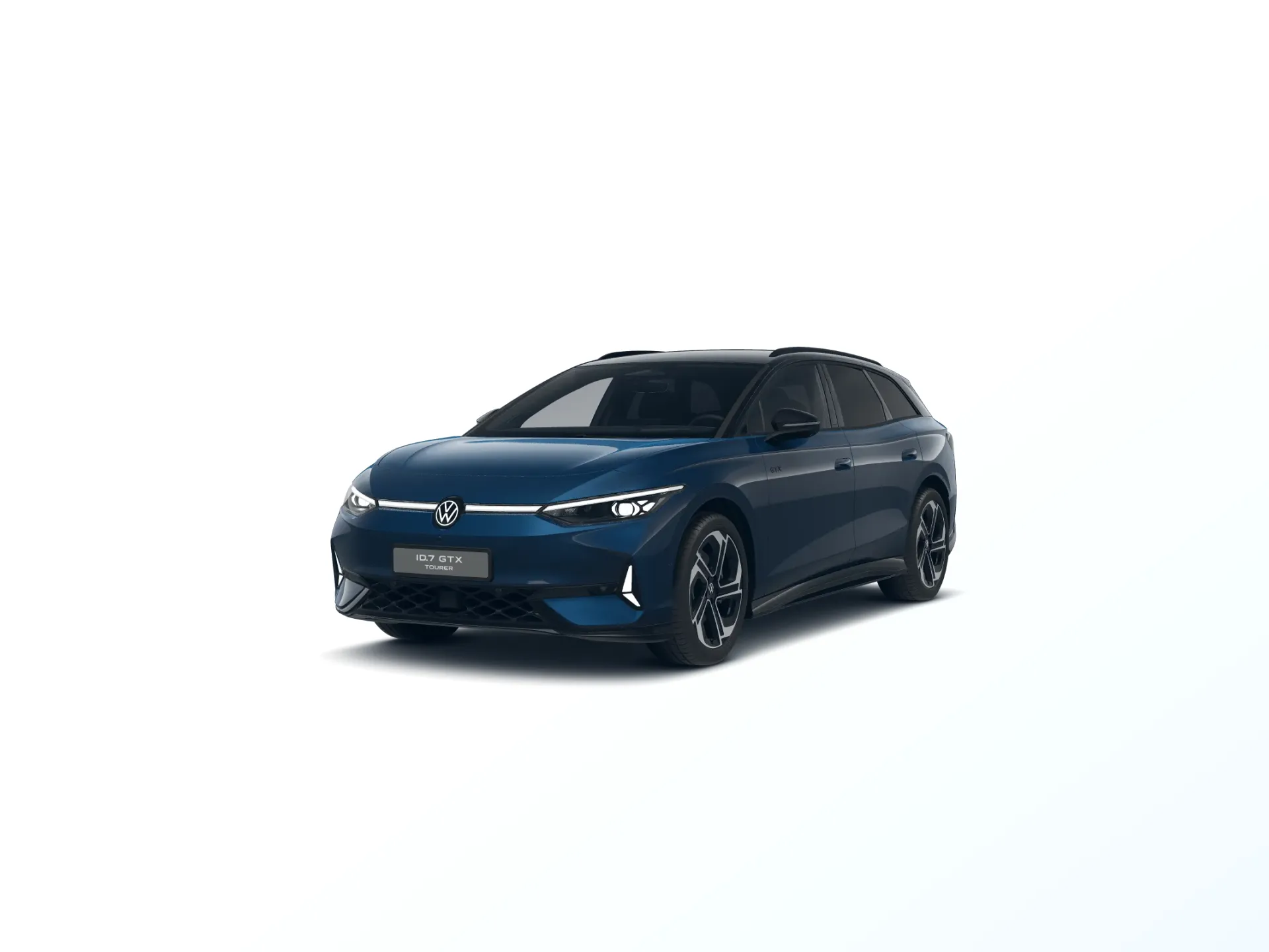 ID.7 Tourer, GTX People, Modrá Aquamarin metalíza, front