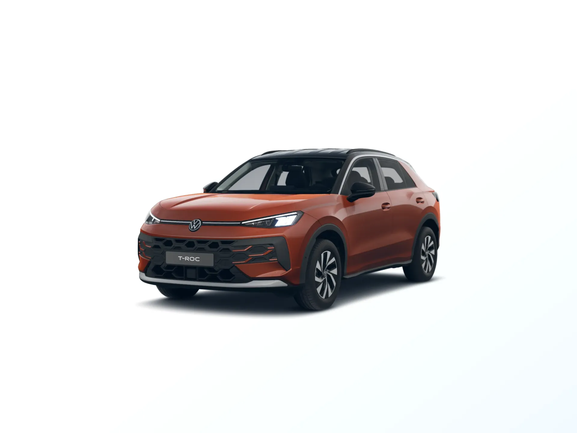Nový T-Roc, Life, Červená Flame metalíza, front