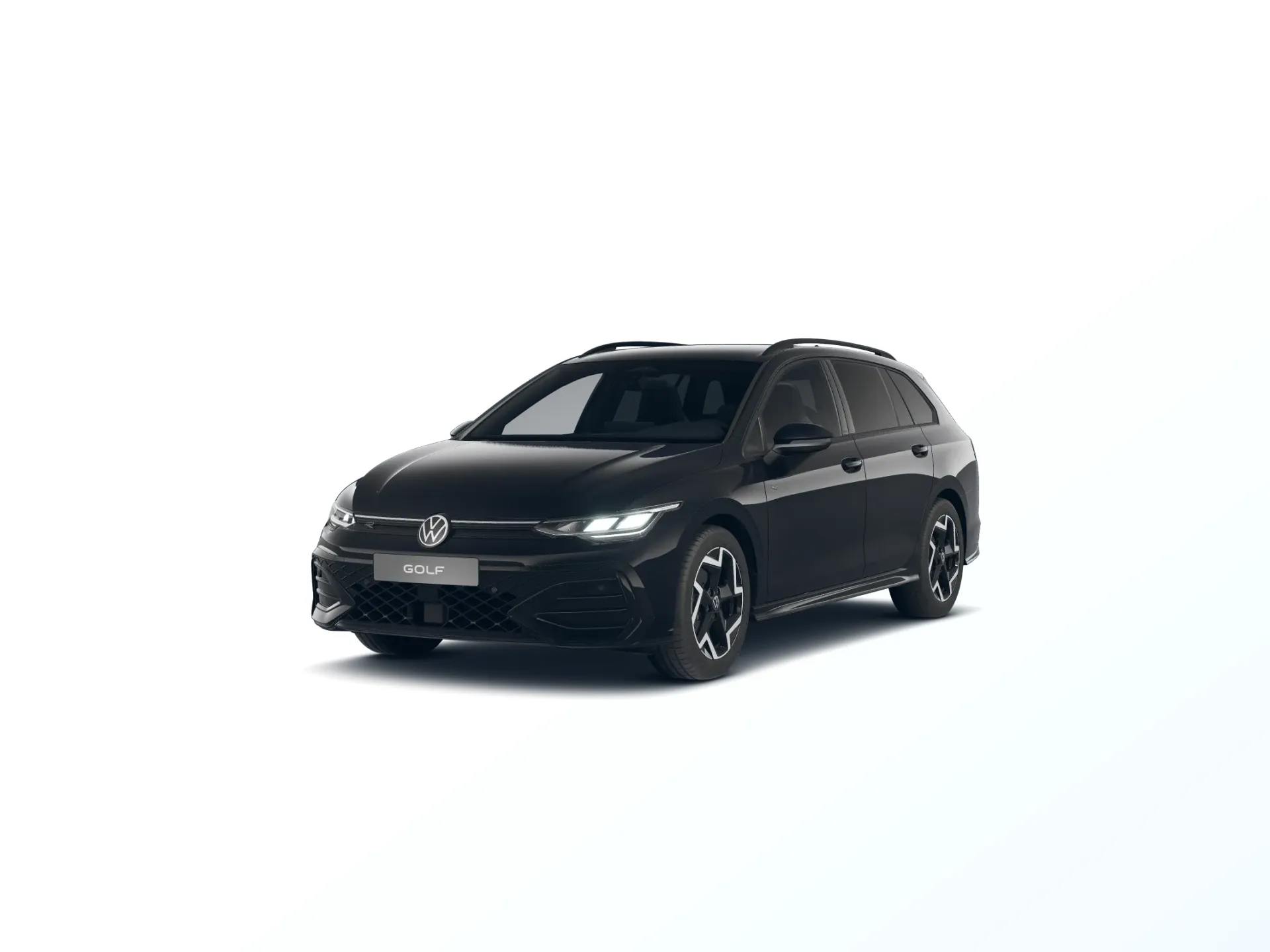 Golf Variant, R-Line, Černá Grenadilla metalíza, front