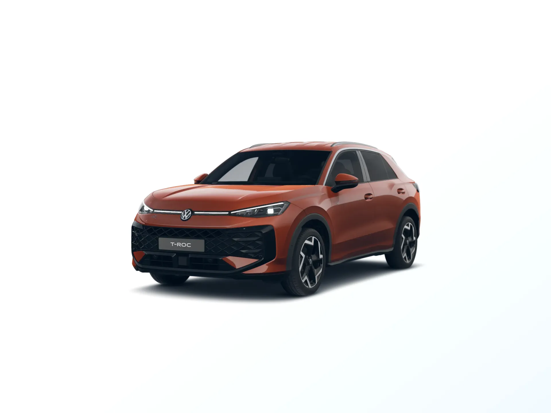 Nový T-Roc, R-Line, Červená Flame metalíza, front